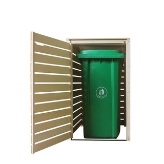 Mülltonnenverkleidung aus Holz in natur für 1 Tonnen bis 120 Liter Hamburg(B) B-Ware