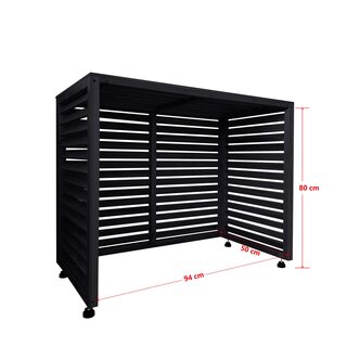 Verkleidung fr Wrmepumpe und Klimaanlage in anthrazit kleine Fehler  B-Ware