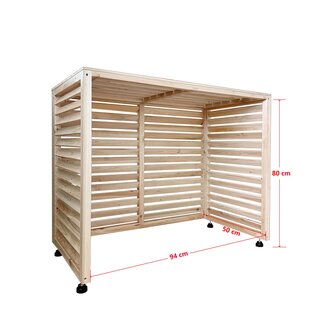 Verkleidung fr Wrmepumpe und Klimaanlage in natur kleine Fehler  B-Ware