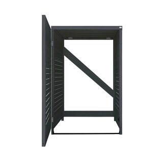 M�lltonnenbox M�lltonnenverkleidung f�r 1 Tonne bis 240L in anthrazit ROMA