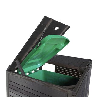 M�lltonnenbox M�lltonnenverkleidung f�r 4 Tonnen bis 240L in anthrazit ROMA