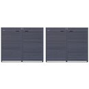 M�lltonnenbox M�lltonnenverkleidung f�r 4 Tonnen bis 240L...