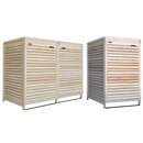Mlltonnenbox Mlltonnenverkleidung fr 3 Tonnen bis 240L...