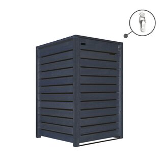 Mlltonnenbox Mlltonnenverkleidung anthrazit Holz 240L Modell Heide 1 Tonne