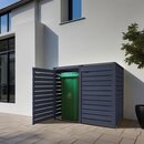 Mlltonnenbox Mlltonnenverkleidung anthrazit Holz 240L...