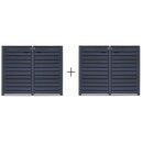 Mülltonnenbox Mülltonnenverkleidung anthrazit Holz 240L...