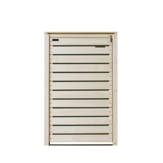 Mlltonnenbox Mlltonnenverkleidung in Natur Holz 240L Modell Heide 1 Tonne