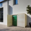 M�lltonnenbox M�lltonnenverkleidung in Natur Holz 240L...