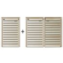 Mlltonnenbox Mlltonnenverkleidung in Natur Holz 240L...