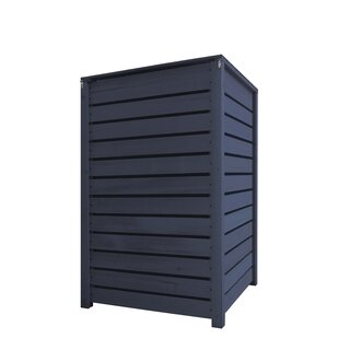 Mlltonnenverkleidung aus Holz in anthrazit fr 1 Tonne bis 240 Liter Hamburg (B) B-Ware