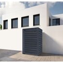 Mülltonnenverkleidung aus Holz in anthrazit für 1 Tonne...