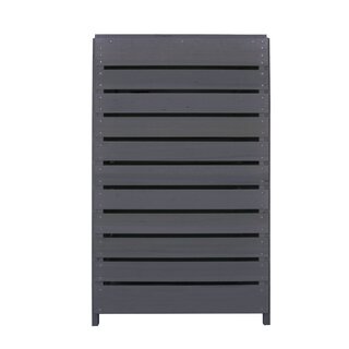 Mlltonnenverkleidung aus Holz in anthrazit fr 1 Tonne bis 240 Liter ADRIA24 (B) B-Ware