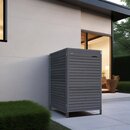 Mlltonnenverkleidung aus Holz in anthrazit fr 1 Tonne...