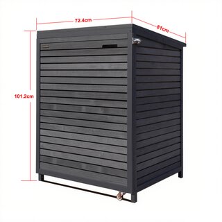 Rollator Garage Rollatorbox Gerteschuppen mit Pultdach Gartenhaus in anthrazit