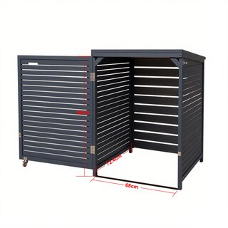 Rollator Garage Rollatorbox Gerteschuppen mit Pultdach Gartenhaus in anthrazit