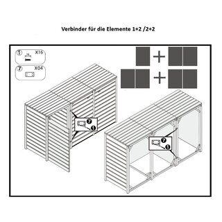 8 x Flachverbinder 60 mm x 38 mm Stahl verzinkt Holzverbinder Verbindungsbleche