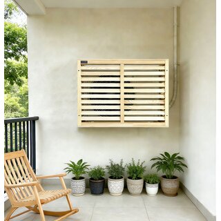 Verkleidung Au�enger�t Klimaanlage W�rmepumpe 86 cm x 60 cm x 32 cm in Natur