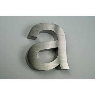 3D-Buchstabe a Edelstahl V2A H15cm Arial  inkl. Versand