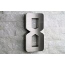 3D-Hausnummer 8 Edelstahl V2A H20cm New-Design B-Ware...